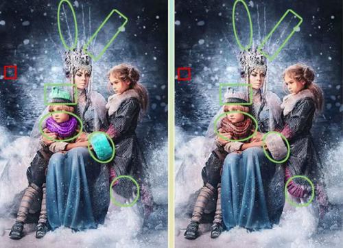 5 отличий онлайн ответ Снежная королева Кай и Герда картинка.jpg